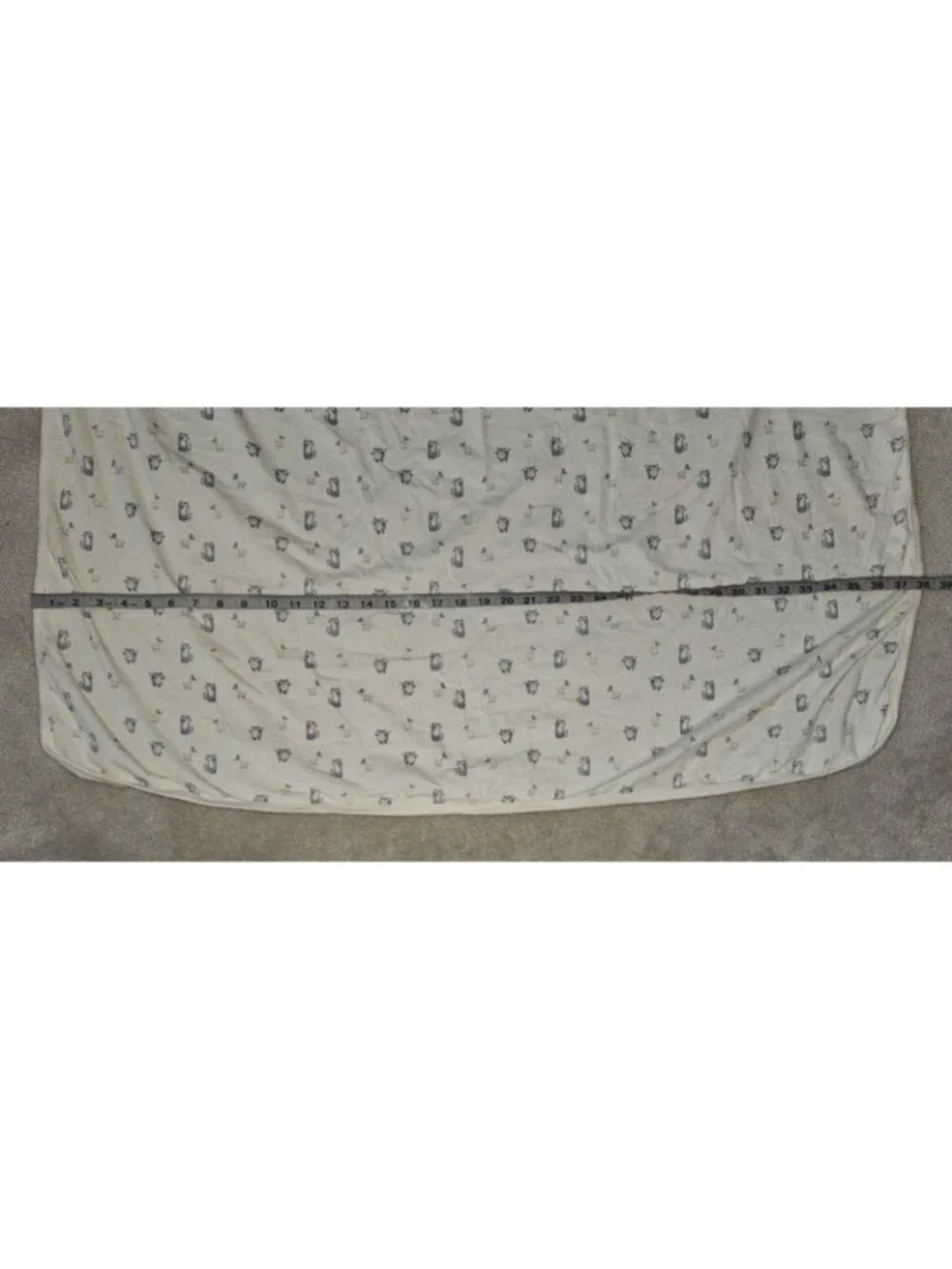 Jamie Kay Organic Cotton Baby Blanket Ivory 37x38 Swaddle Cat Butterfly Flowers